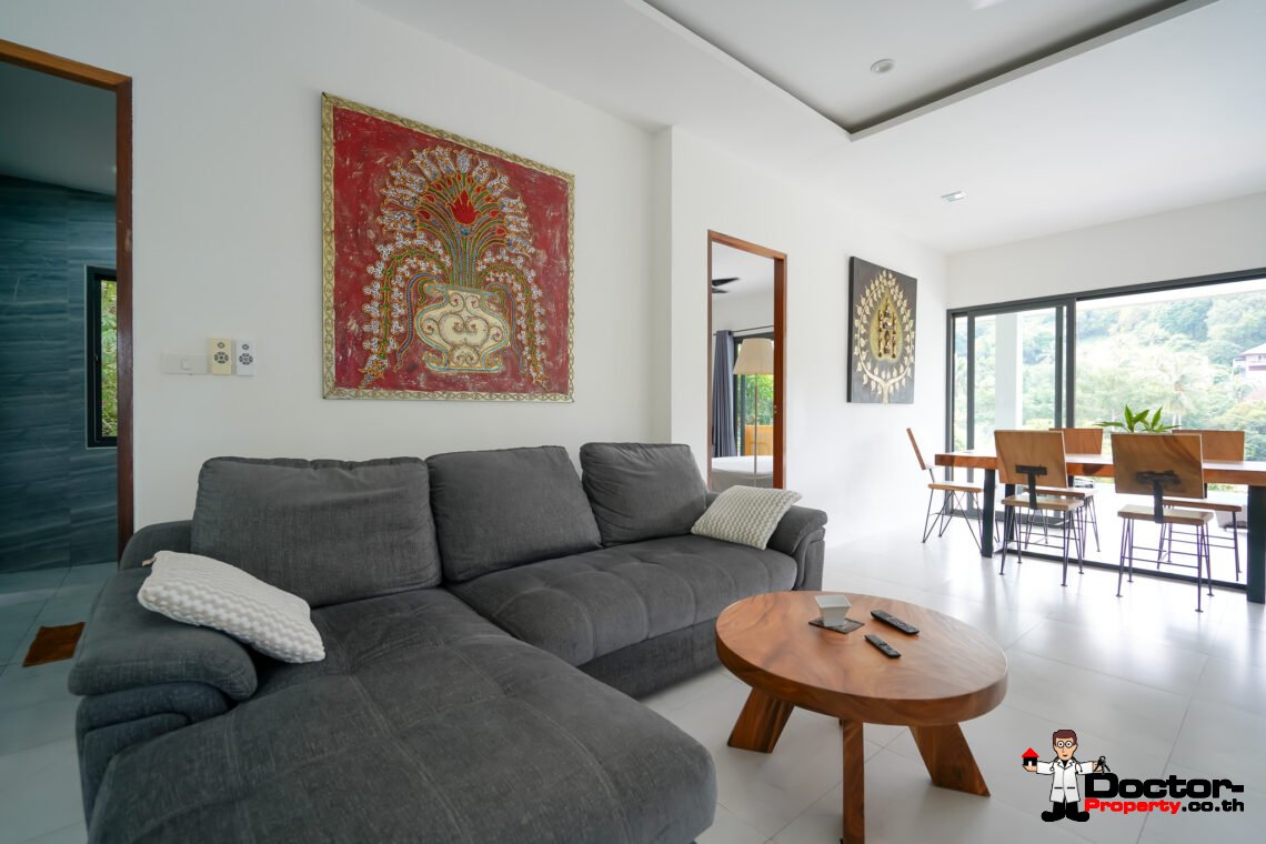 3 Bed Pool Villa with Partial Sea View – Bang Por, Koh Samui – For Sale